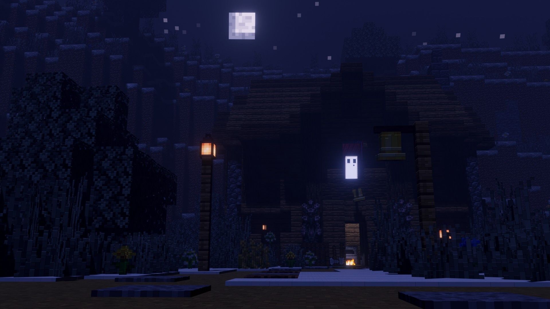 1920x1080 Winter's Chill. Minecraft Animation Loop [Vid / Timelapse]