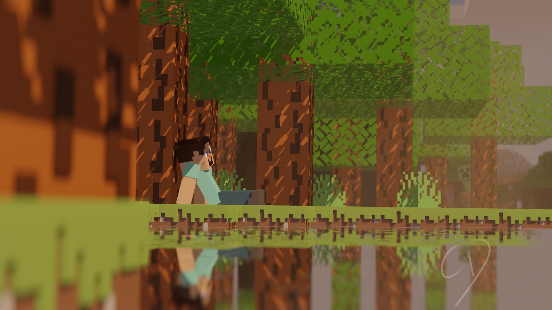 1920x1080 Chill Minecraft Art with EEVEE Projects Artists Community