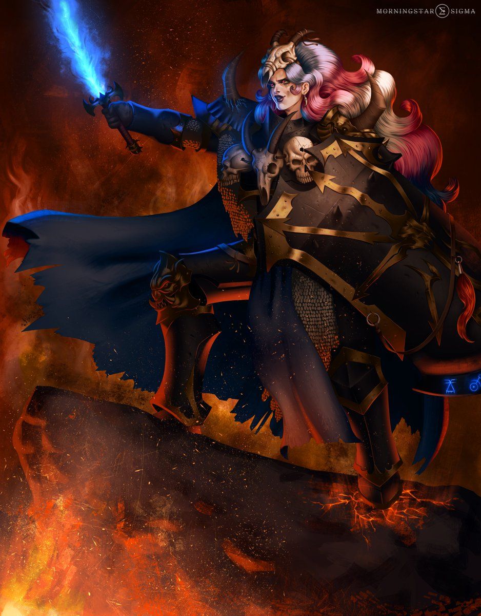 938x1200 Clean render commission for a client on Tumblr: their avatar characterized as Archaon, inspired by it's MTG Illustration #warhammer #warhammerart #warhammerfantasy #warhammercommunity #warhammer40k