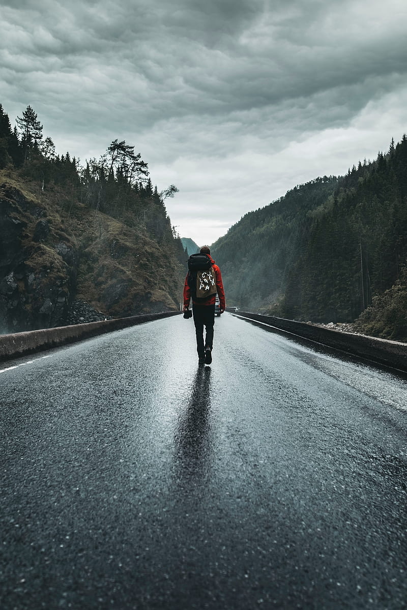 800x1200 HD alone traveler wallpaper