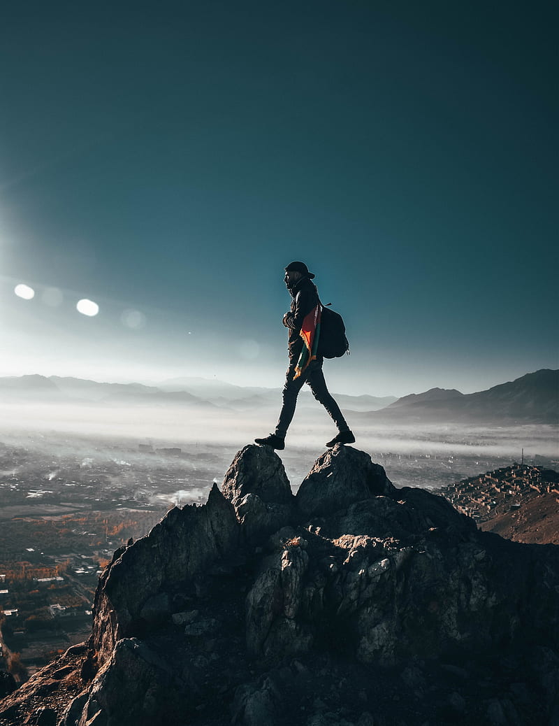 800x1038 Travel Alone, black, blue, boy, breakup, cool, love, mountion, sky, HD phone wallpaper