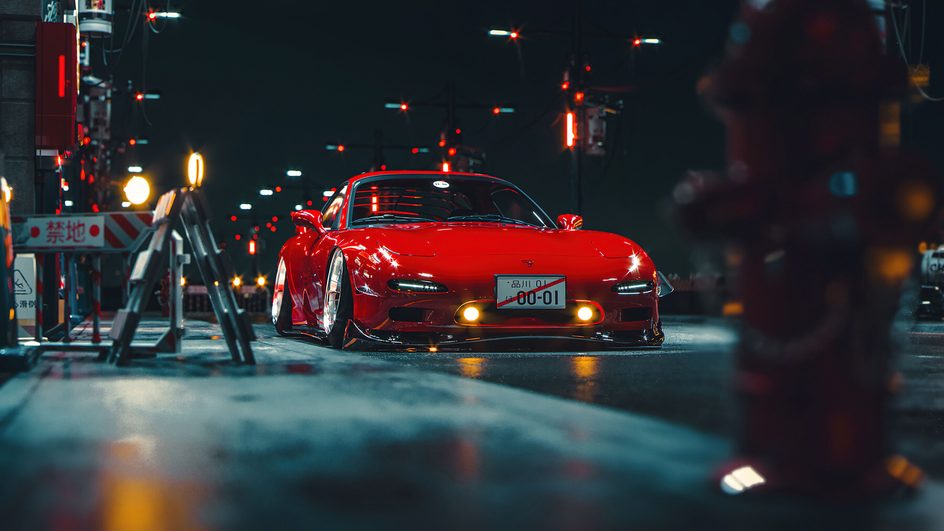 3840x2160 Mazda RX 7 Wallpaper 4K, JDM Cars, Japanese, AI Art