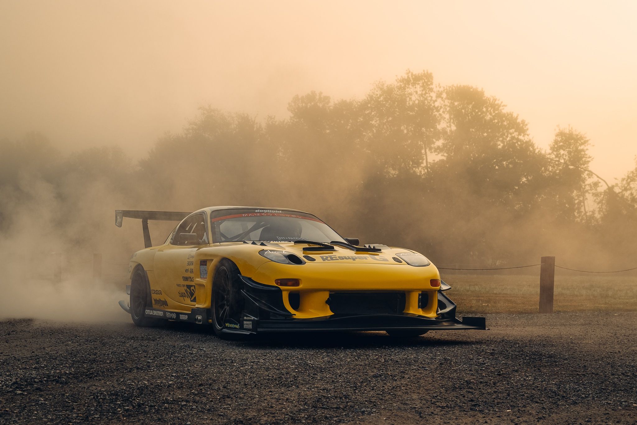 2048x1365 Wallpaper Yellow, Fog, RX 7 For Mobile And Desktop, Section Mazda, Resolution 2048x1365
