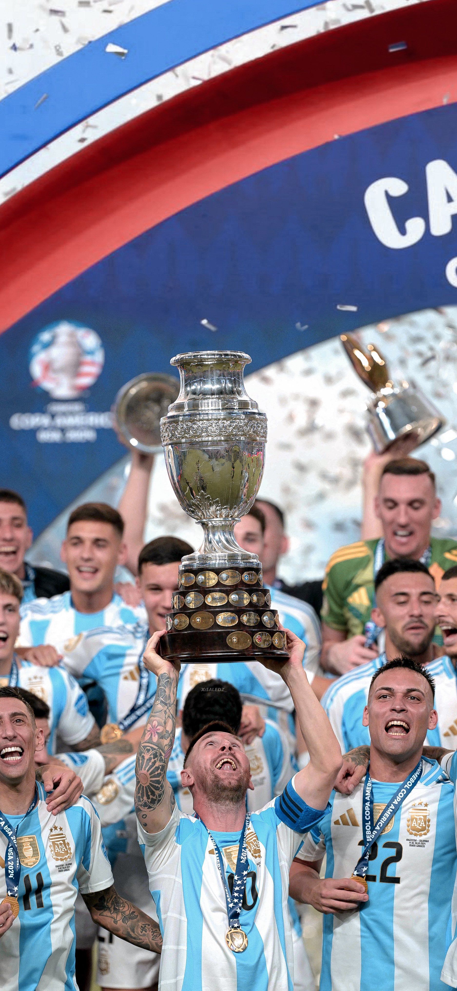 1875x4061 Messi Copa America 2024 Wallpaper