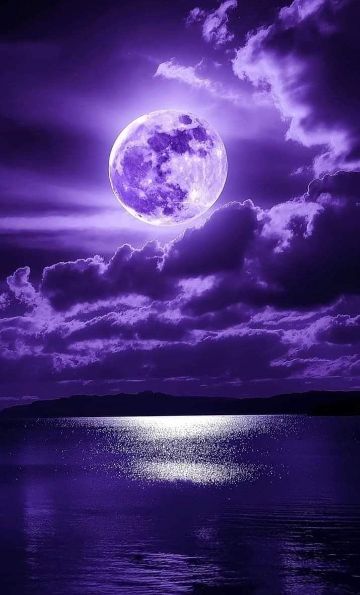 715x1179 Purple Moon Reflection in Water. Moon wallpaper, Purple galaxy wallpaper, Violet aesthetic