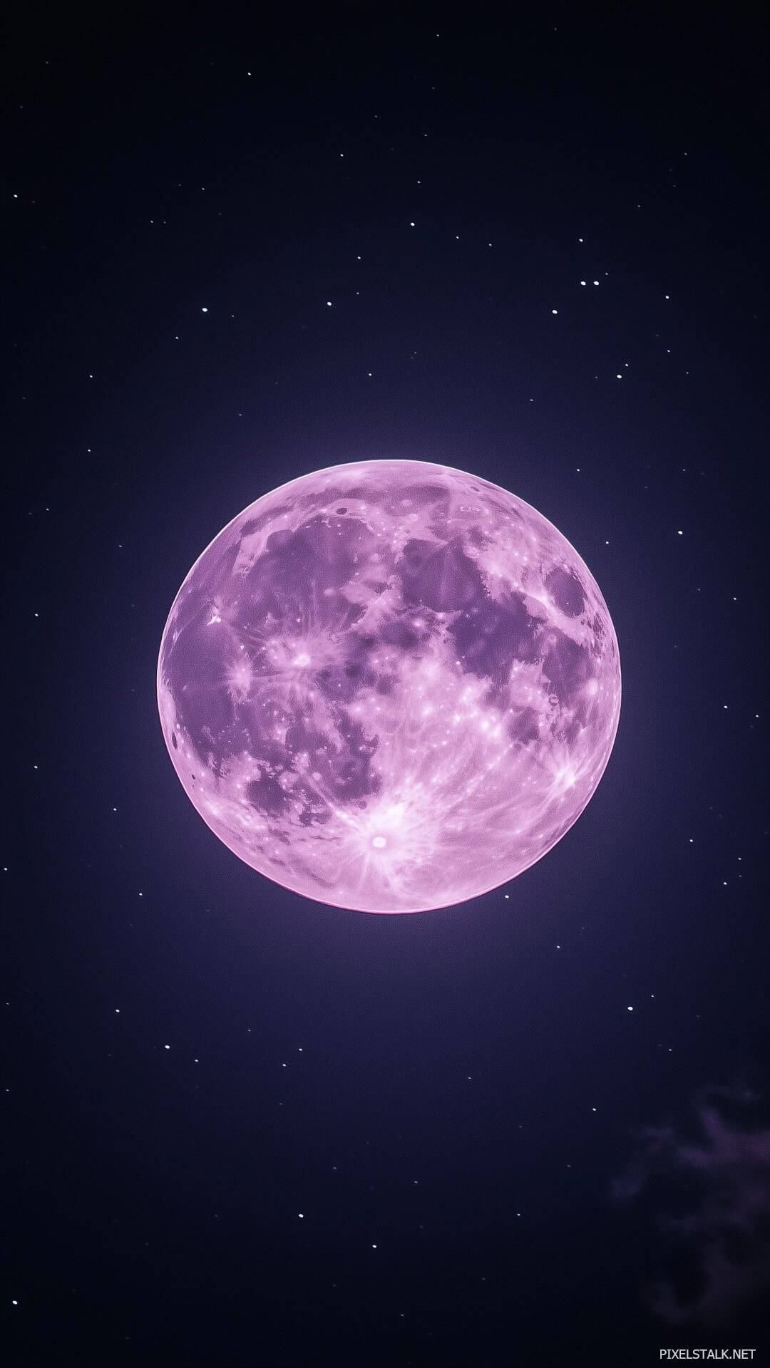 1080x1920 Purple Moon Wallpaper