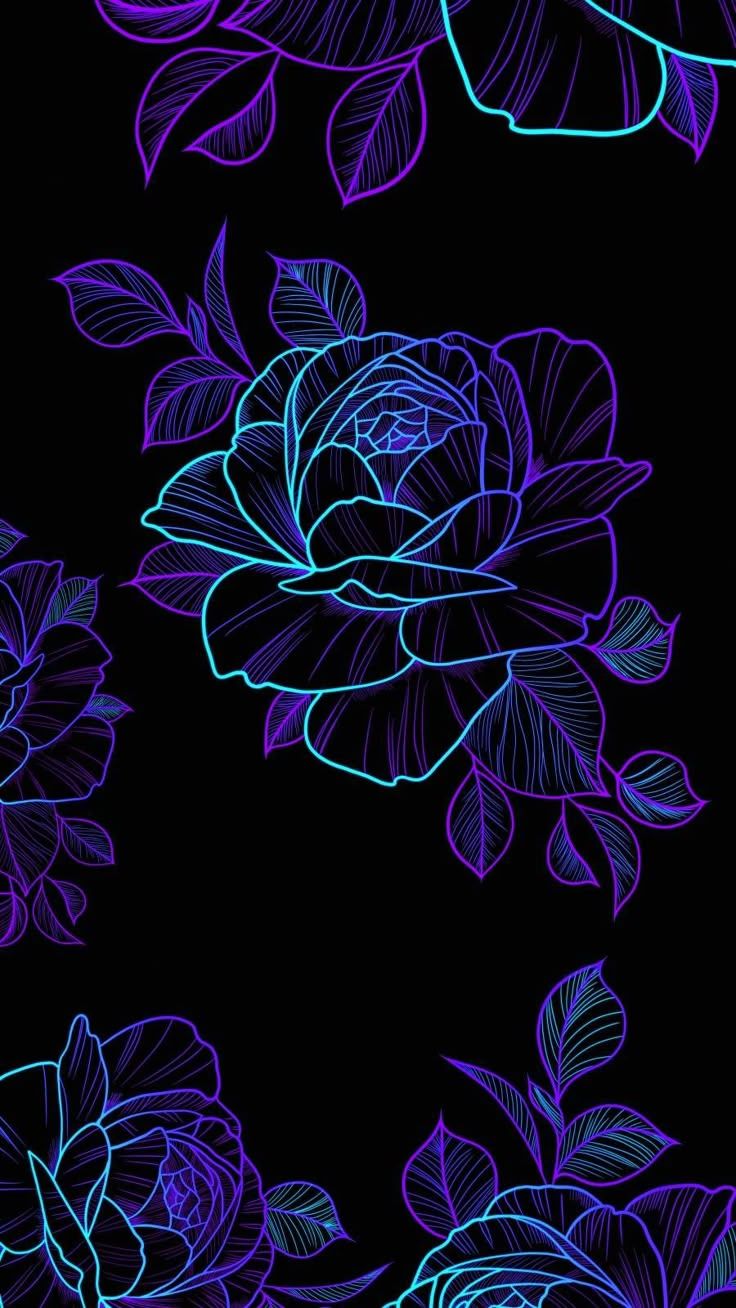 736x1308 Amoled Roses iPhone Wallpaper