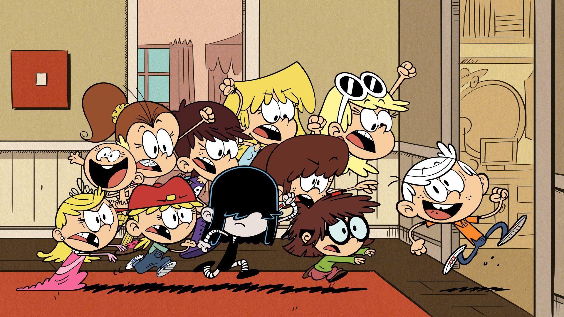 1920x1080 The Loud House Characters HD Wallpaper Featuring Luna and Lincoln Loudx2881