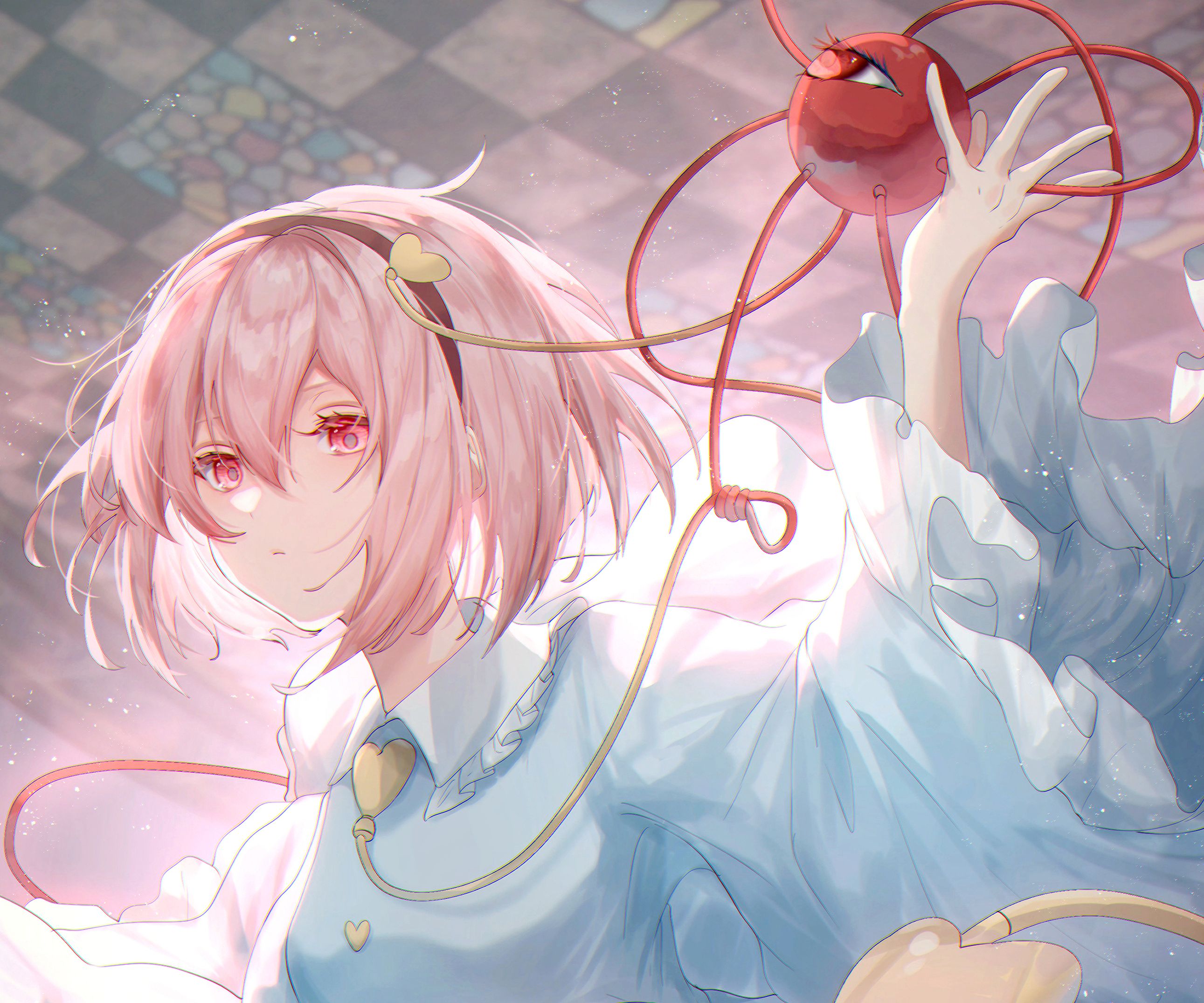 2582x2152 Download Satori Komeiji Anime Touhou HD Wallpaperx2152