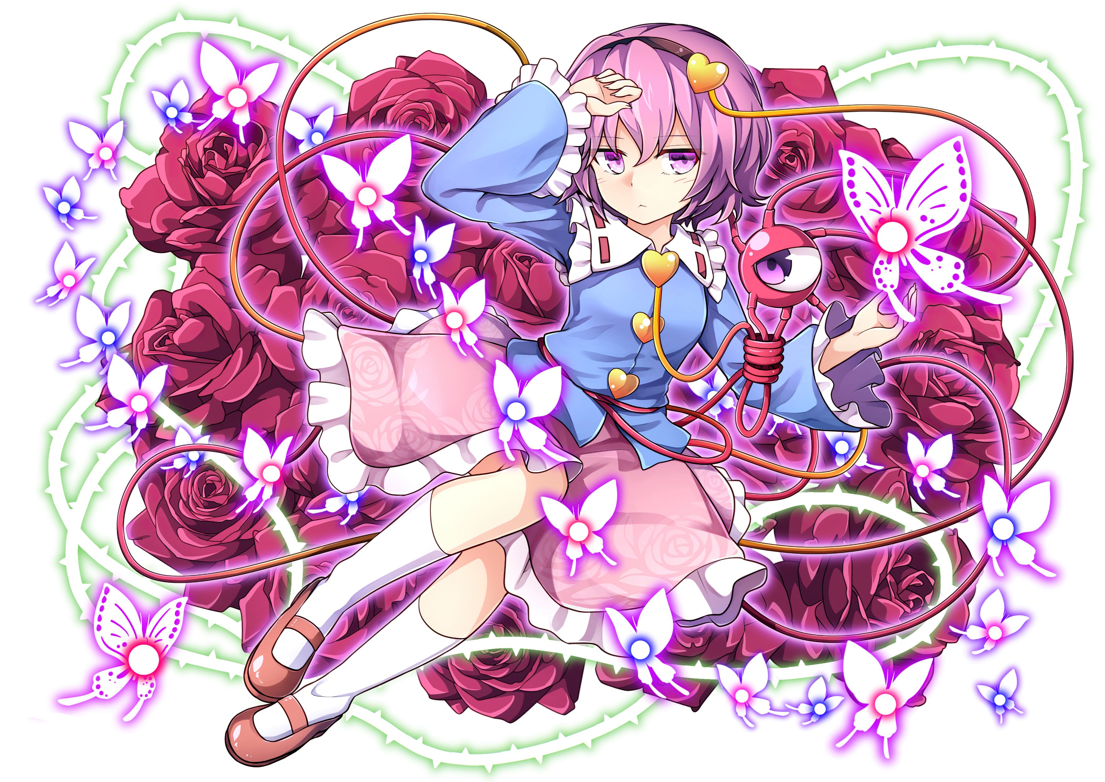 3542x2508 Download Satori Komeiji Anime Touhou HD Wallpaperx2508