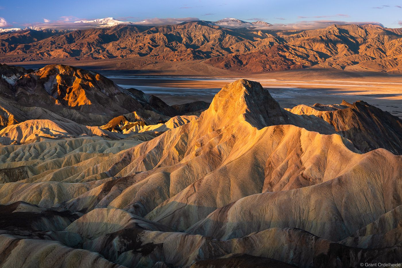 1400x933 Zabriskie Sunrise. Death Valley National Park, California. Grant Ordelheide Photography
