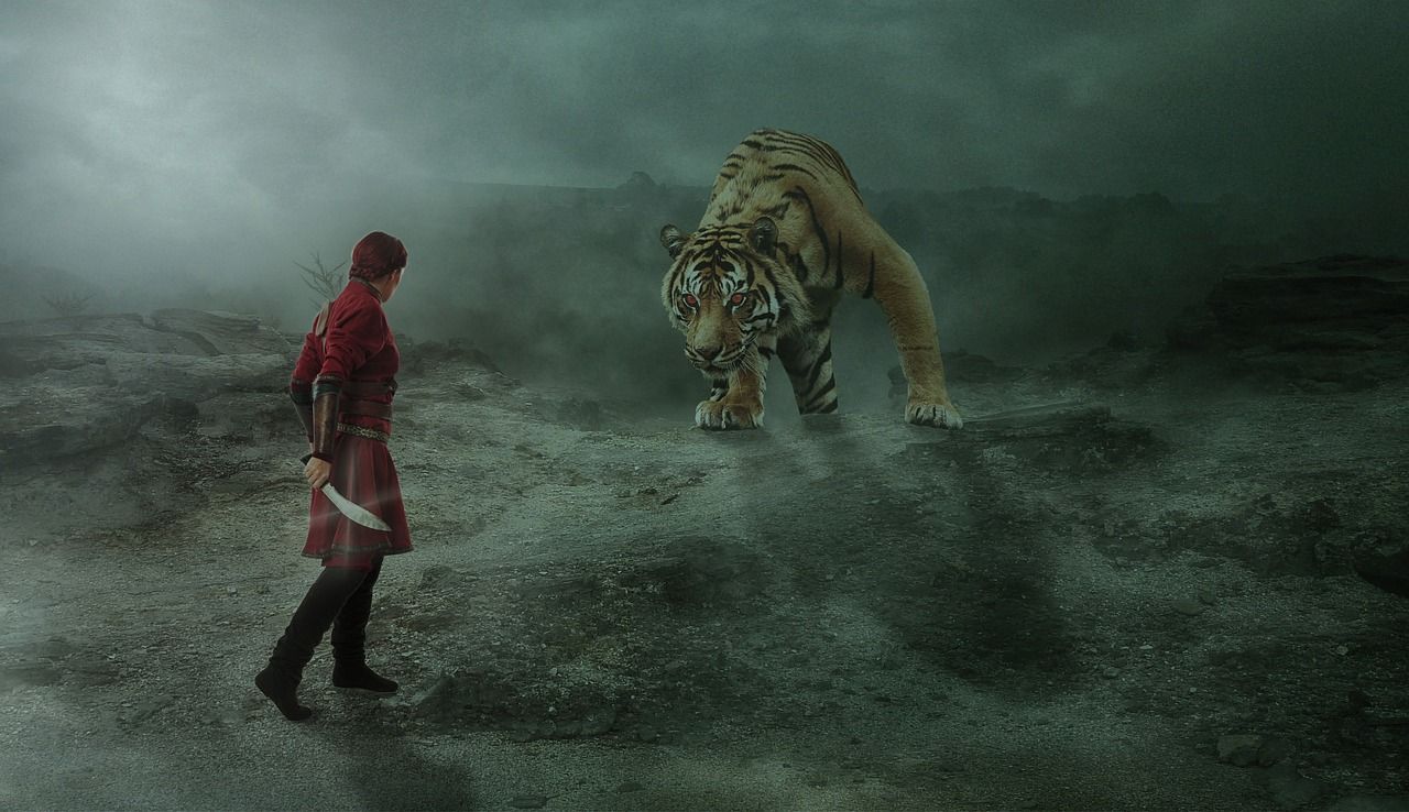 1280x738 People Nature Tiger