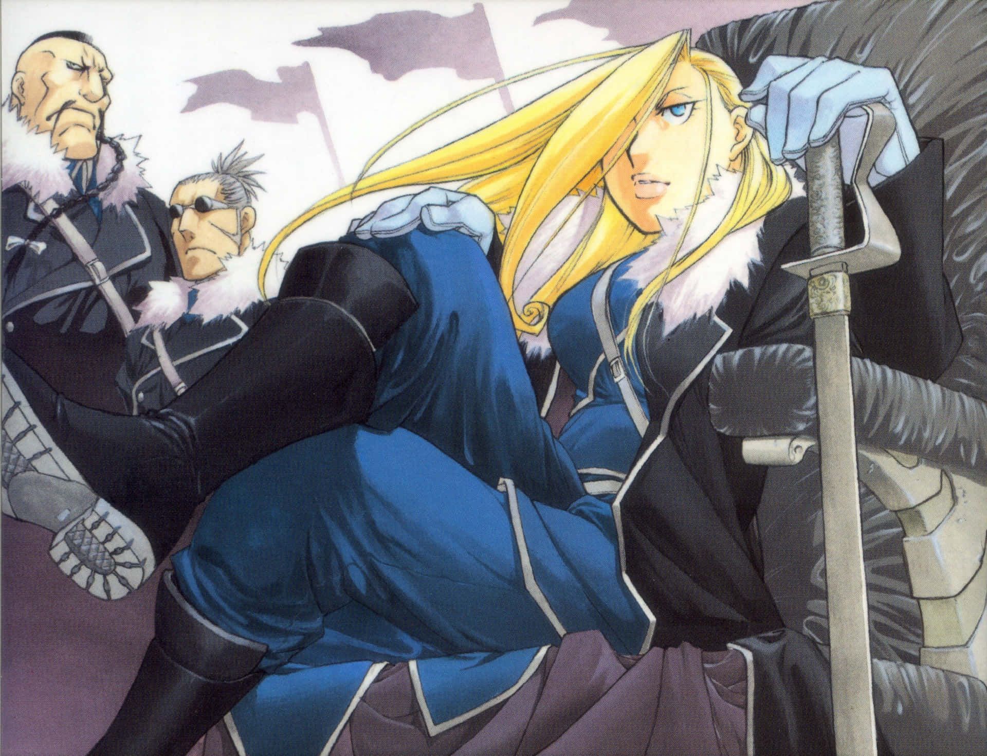 1920x1470 Download Olivier Mira Armstrong confidently facing the challenge ahead Wallpaper