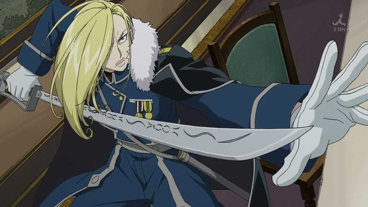 1280x720 Desktop wallpaper: Anime, Fullmetal Alchemist, Olivier Mira Armstrong 4K free download for PC. 1437116