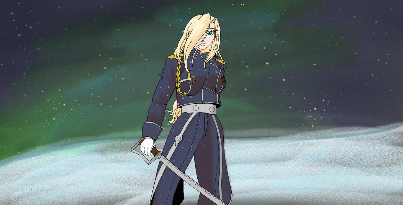 1366x696 some fanart i made of best girl Olivier