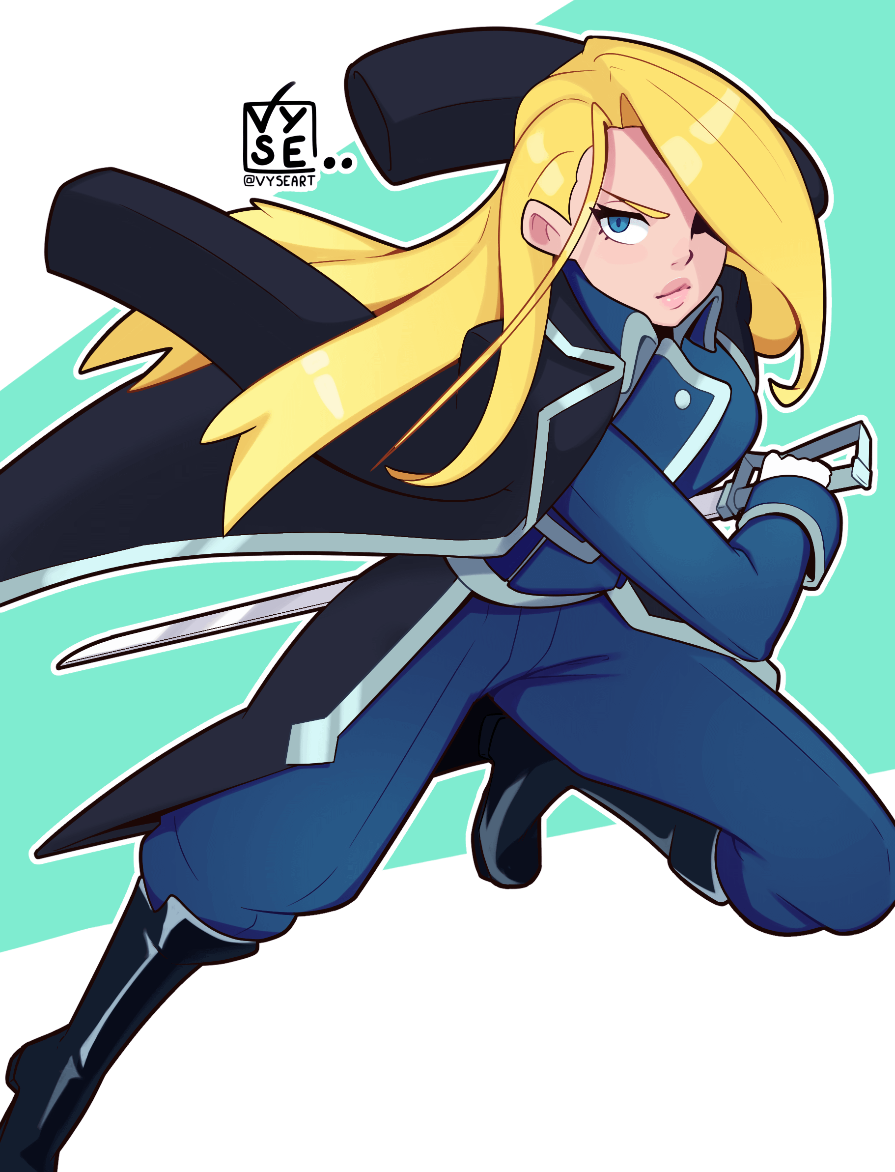 1822x2385 Olivia Mira Armstrong ! (fanart by me)