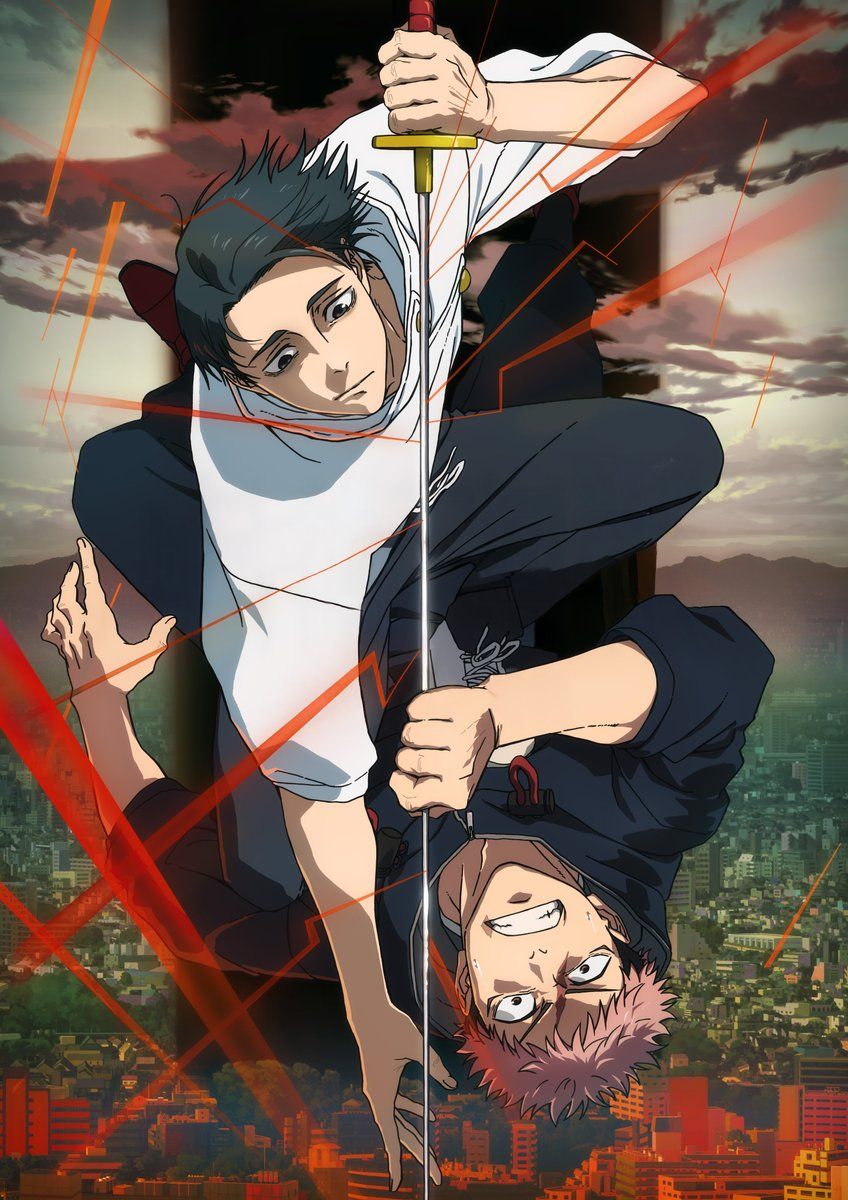 848x1200 JUJUTSU KAISEN 3 4K TEXTLESS Poster! Itadori Yuji VS. Okkotsu Yuta