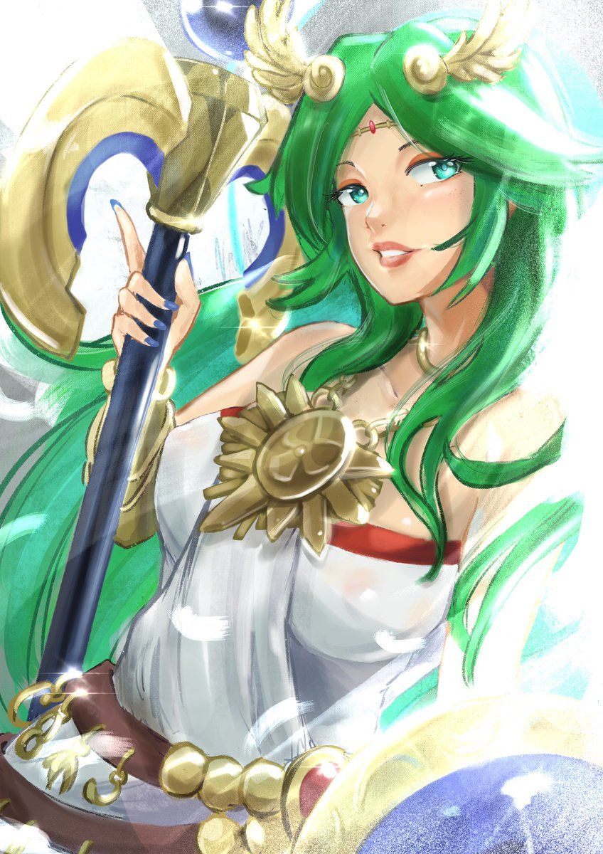 848x1200 The goddess descends ✨ #palutena #SuperSmashBrosUltimate