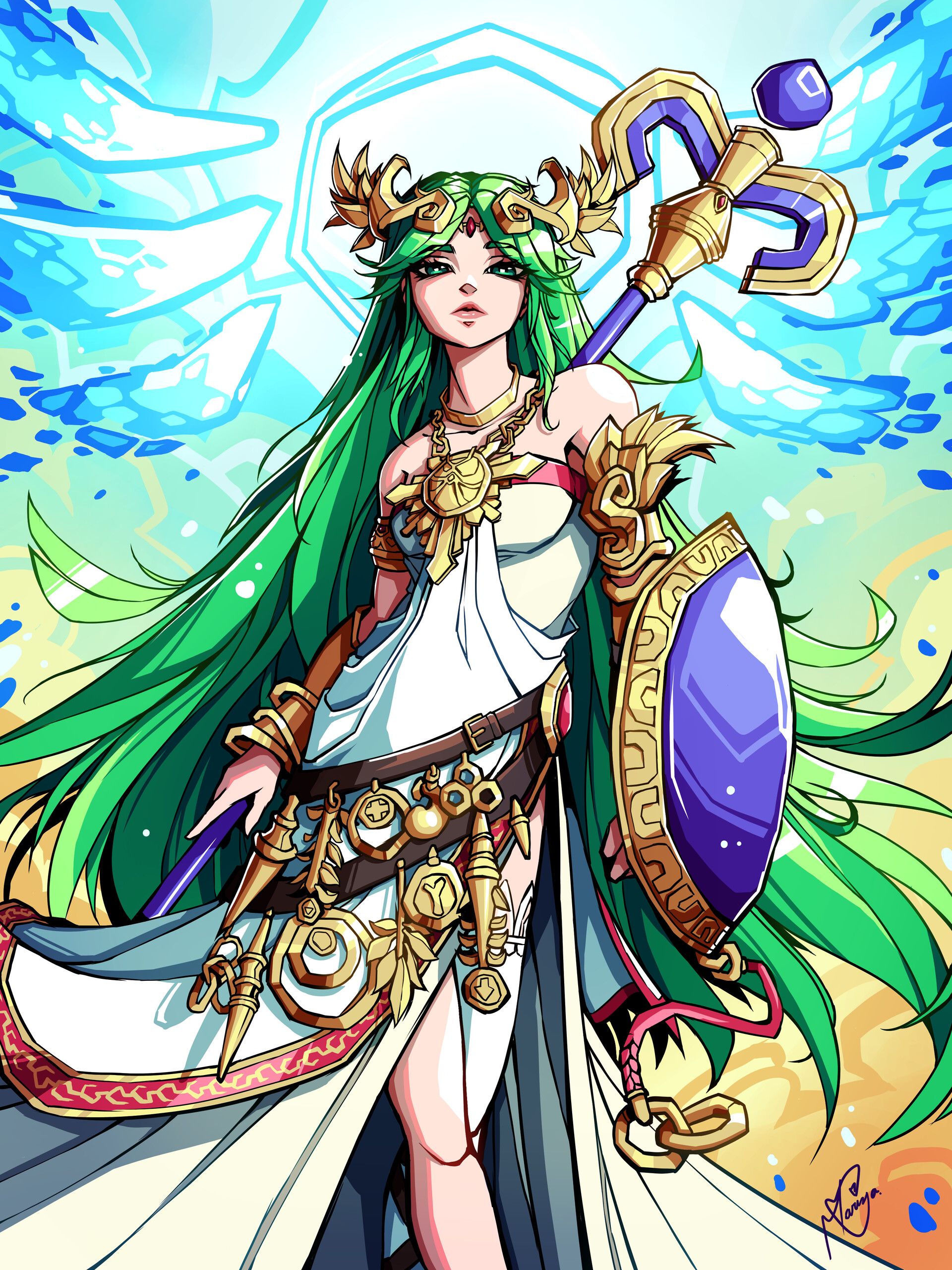 1920x2560 palutena poster