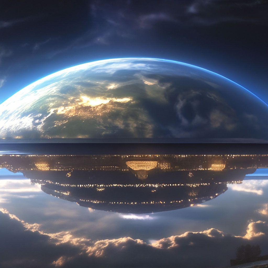 1024x1024 The firmament or the dome of the earth what is it and how does it look if the earth is flat