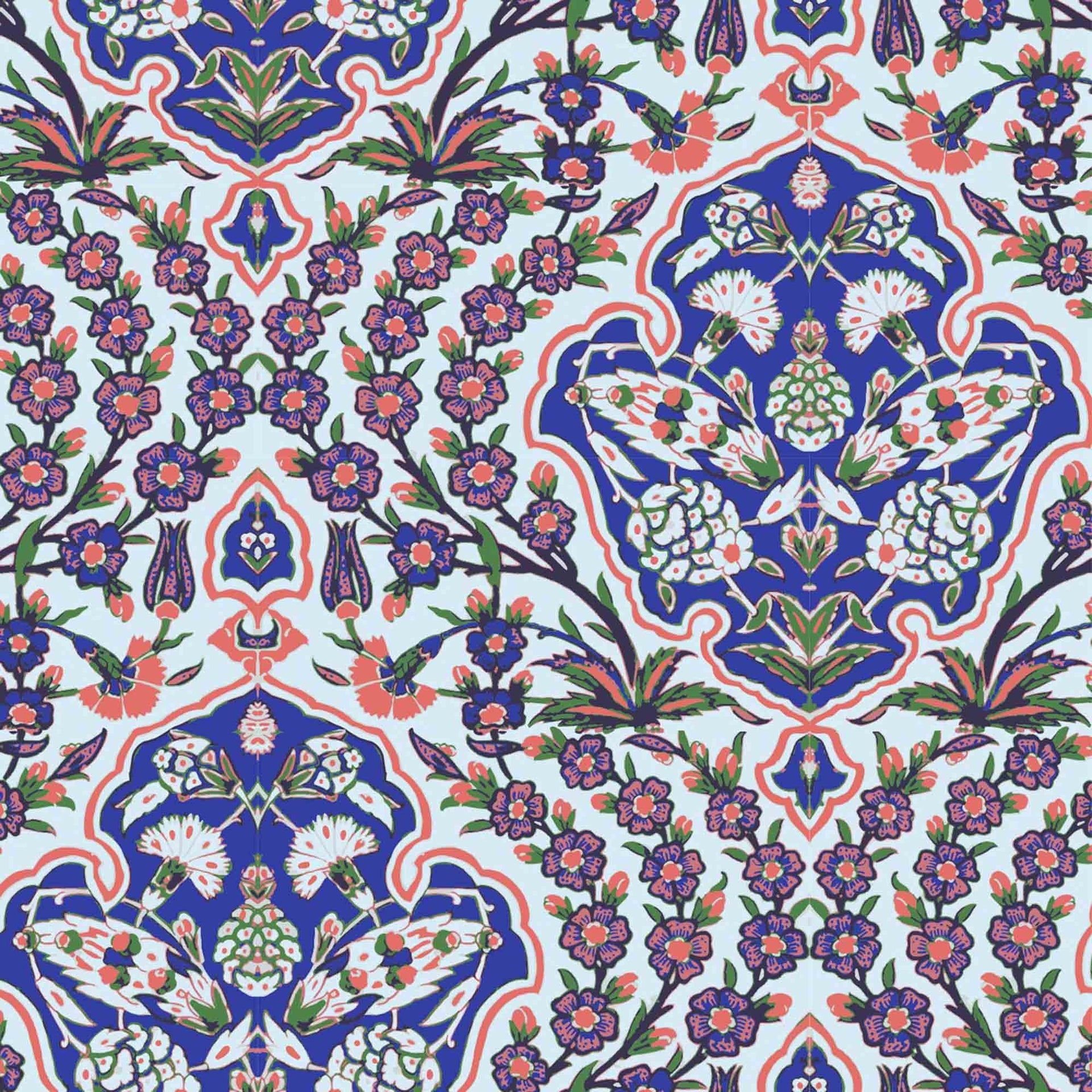 1920x1920 Ottoman Large Wallpaper & Coral