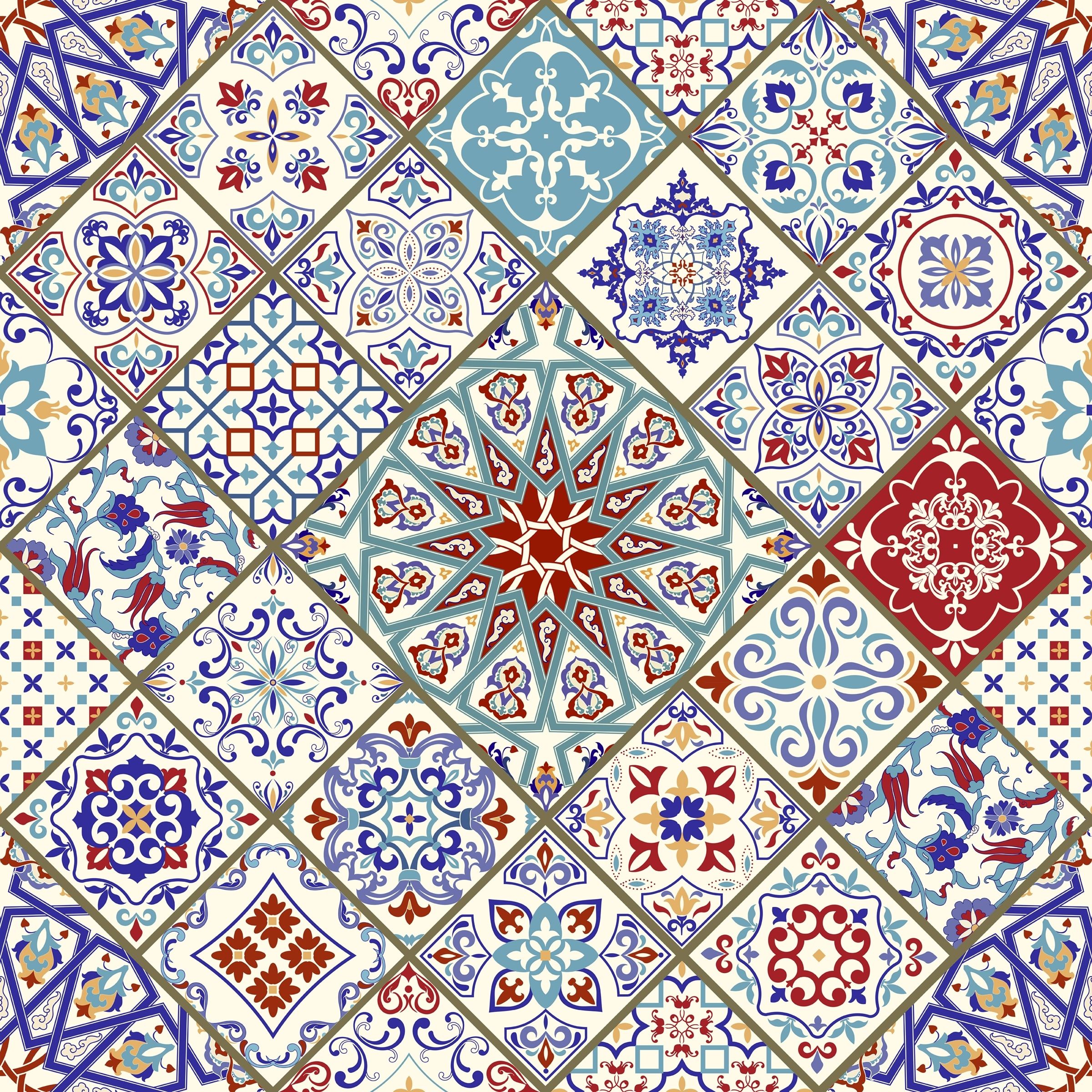 2400x2400 Turkish Style Removable Wallpaper'ft H x 24''inch W Bath & Beyond