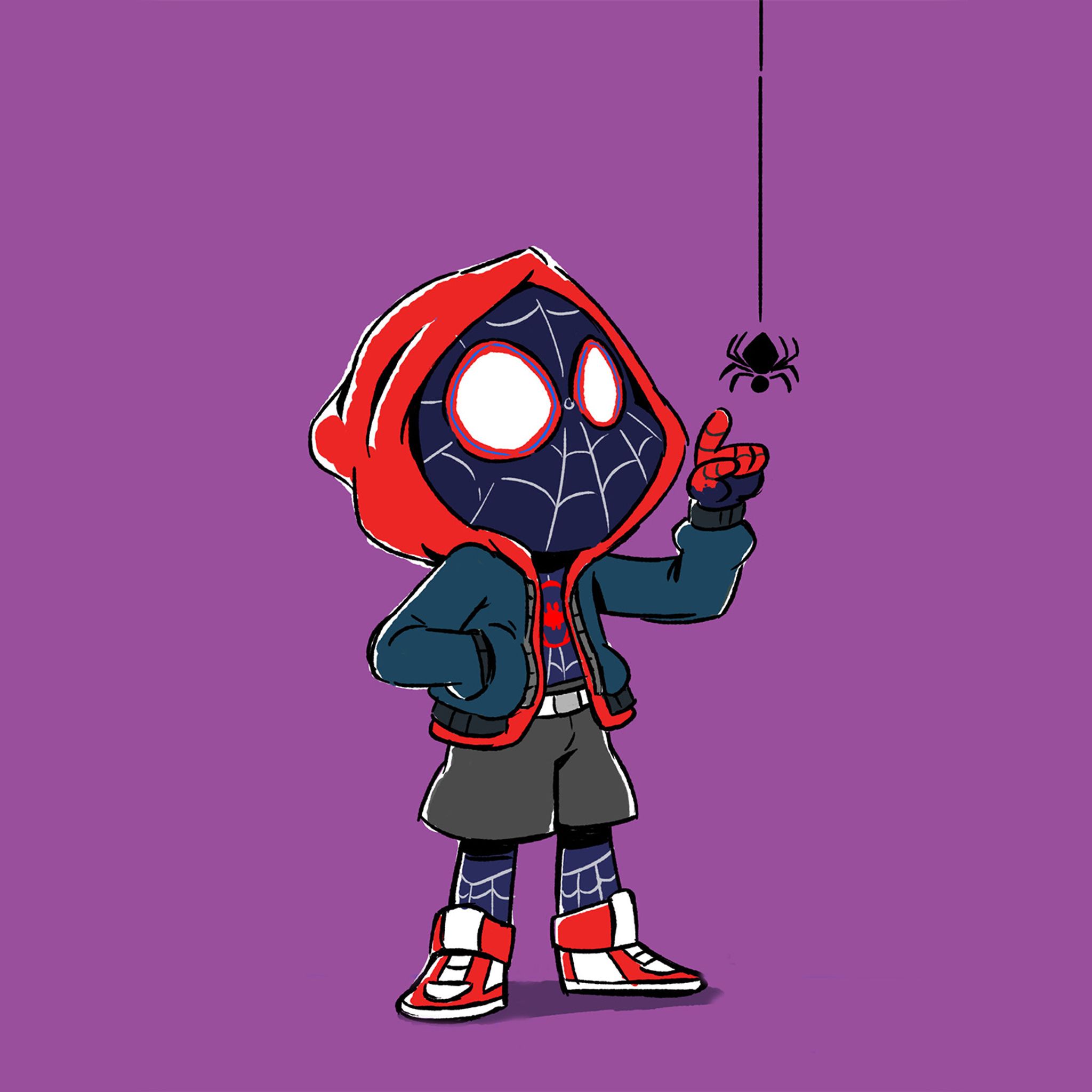 2048x2048 Spider Kid Miles Morales Art iPad Air , HD 4k Wallpaper, Image, Background, Photos and Picture