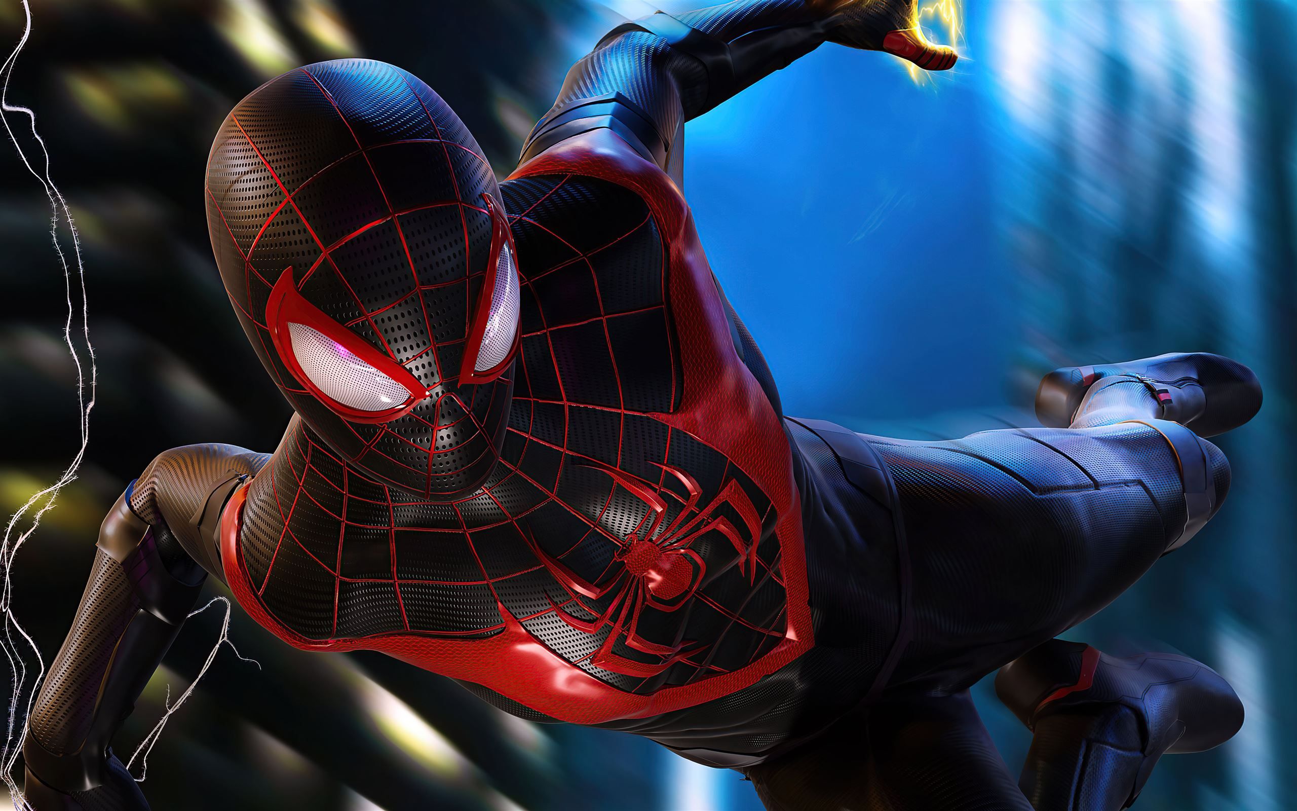 2560x1600 miles morales spiderman ps5 MacBook Air Wallpaper Download