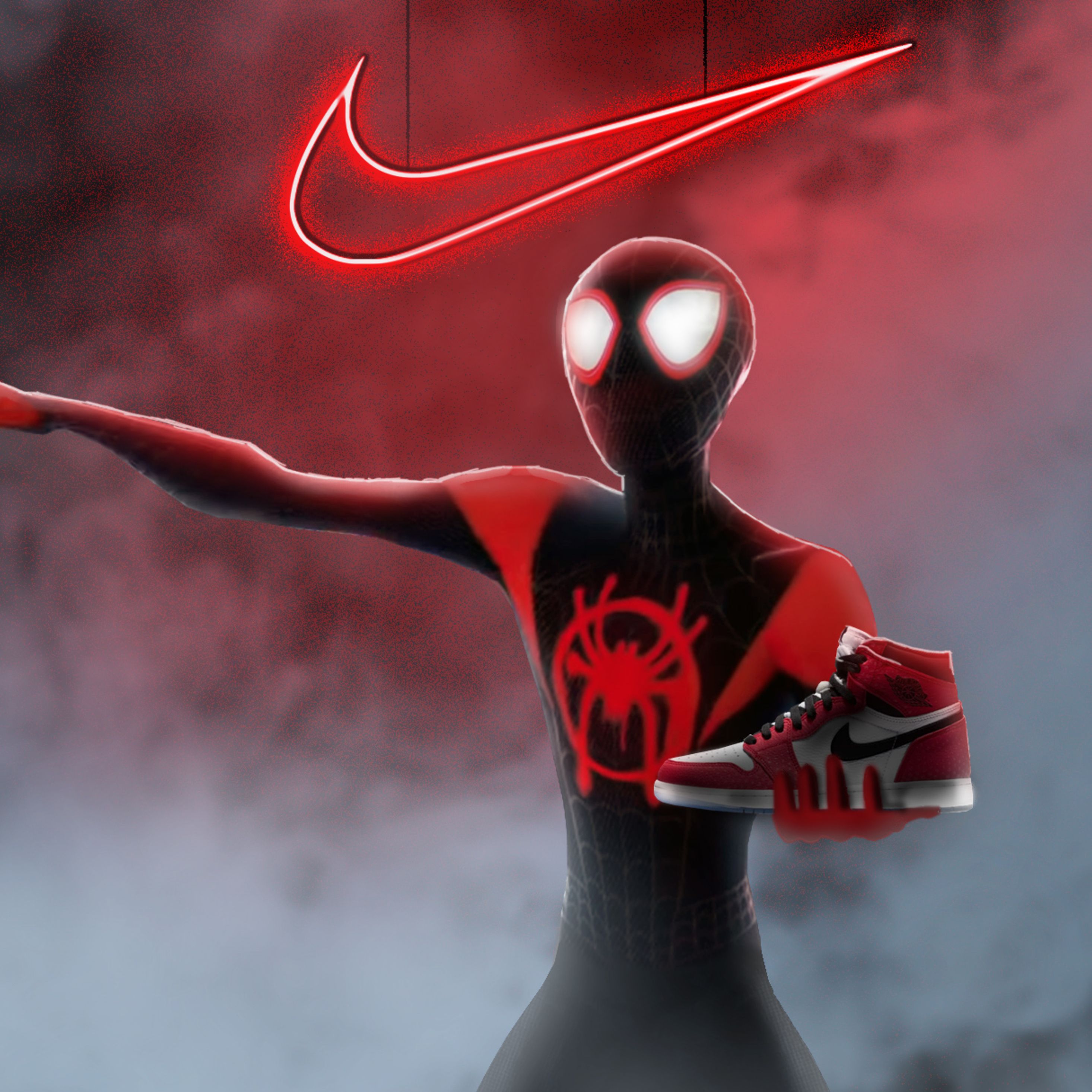 2932x2932 Miles Morales iPad Wallpaper