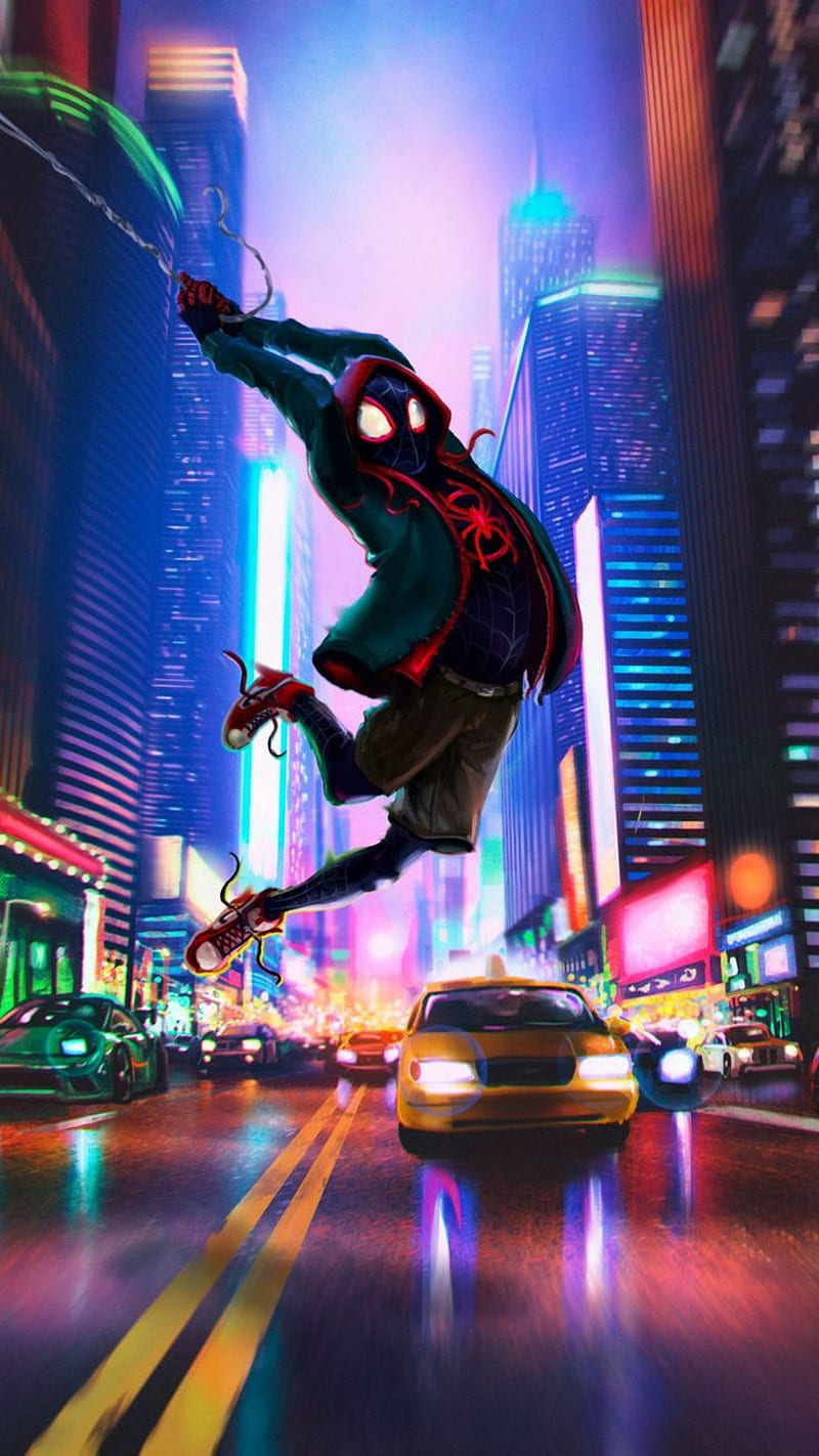 800x1422 Miles Morales, spider, man, spiderman, verse, marvel, HD phone wallpaper