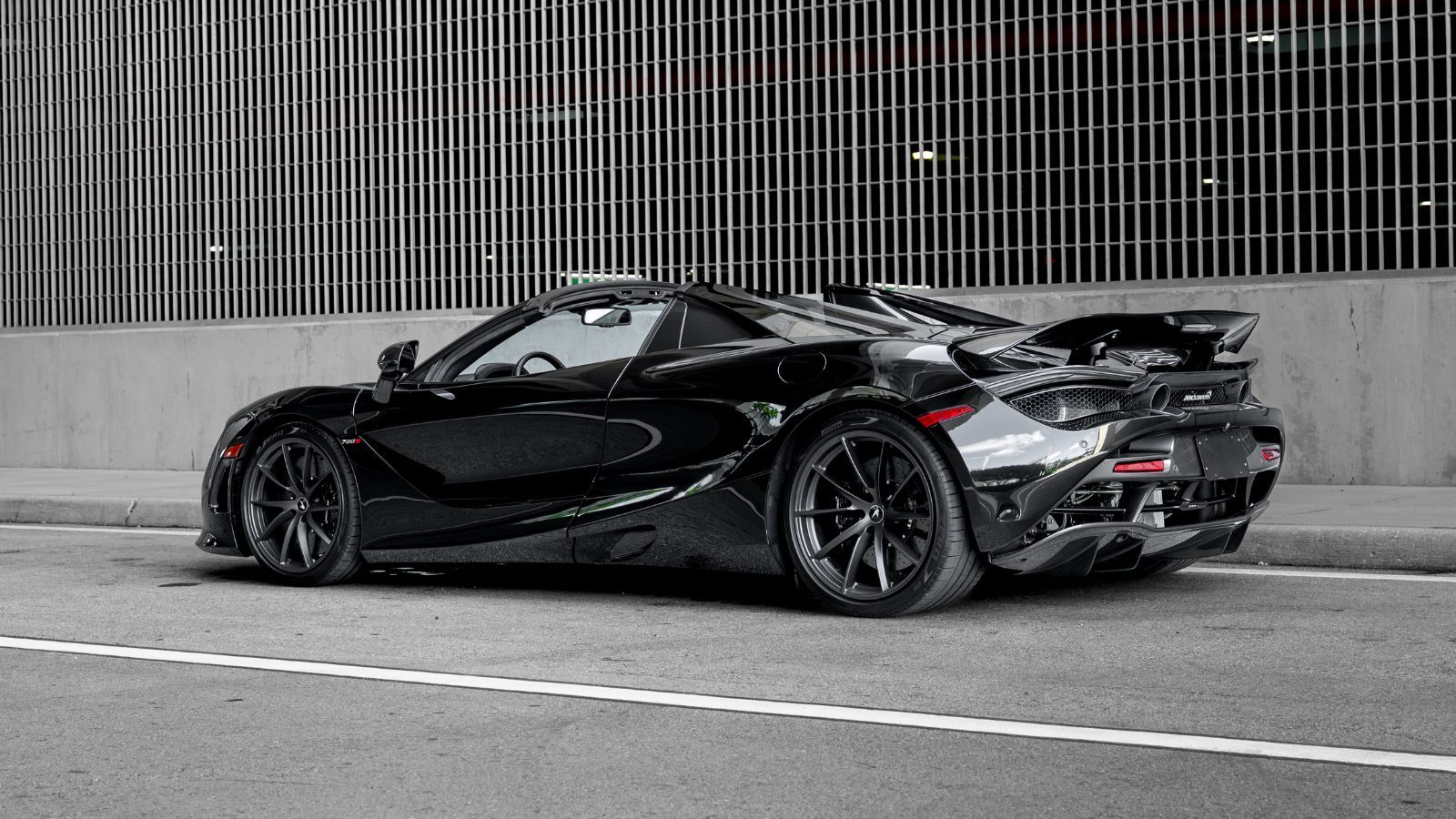 1600x900 Black McLaren 720S Spider Rental Miami. Prestige Luxury Rentals