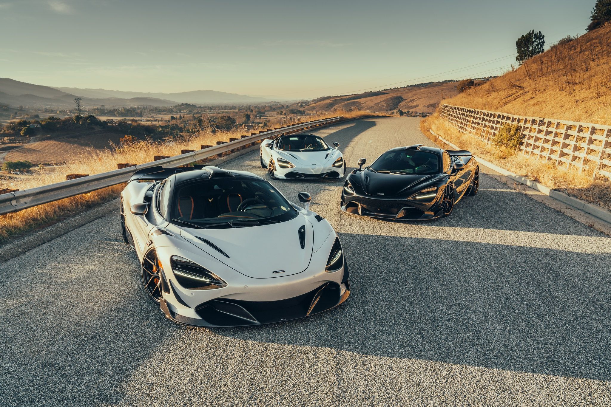2048x1365 Wallpaper McLaren, white, black, road, 720S for mobile and desktop, section суперкары, resolution 2048x1365