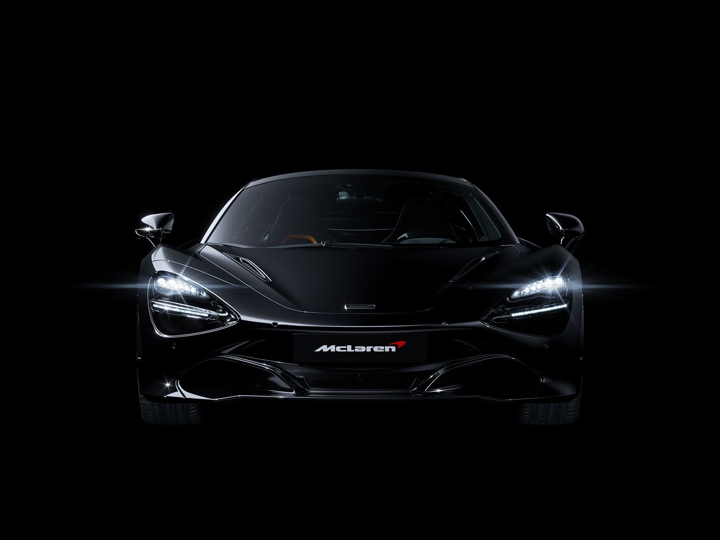 1400x1050 McLaren 720S Black Studio. CGI - Behance