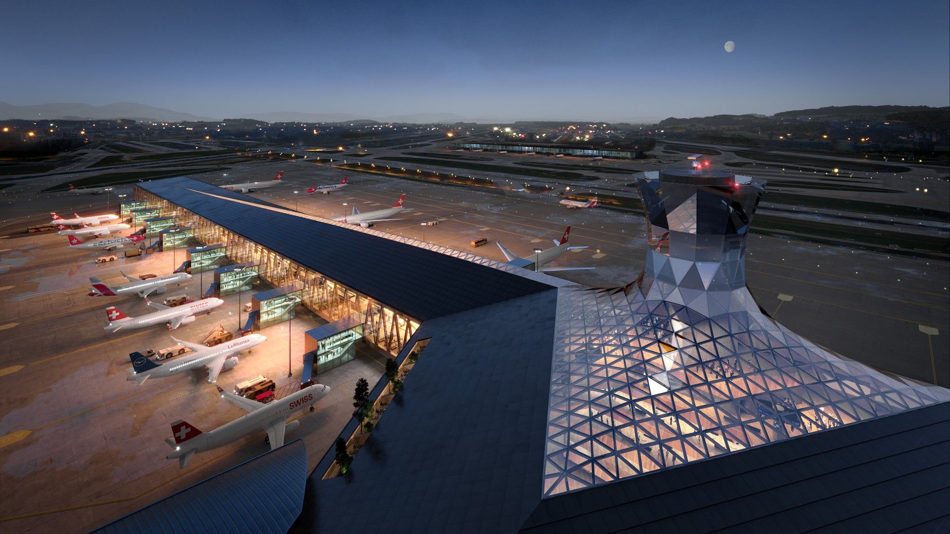 1920x1080 Zurich Airport planning a sustainable wooden dock
