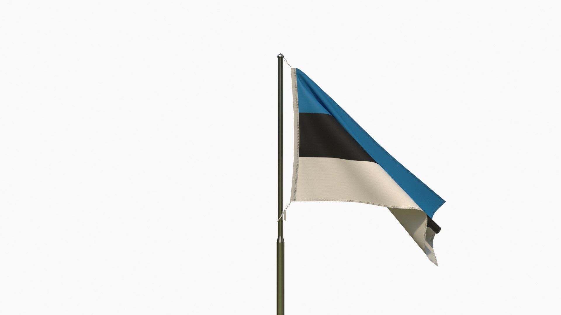 1920x1080 3D Animated Estonia Flag
