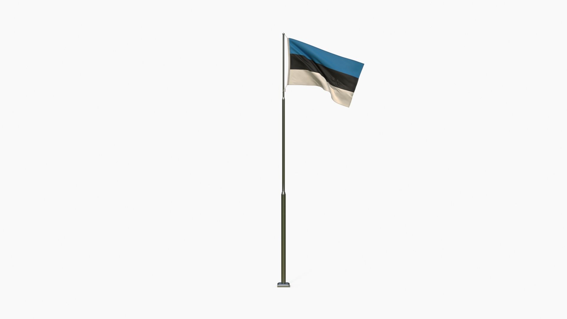 1920x1080 3D Animated Estonia Flag
