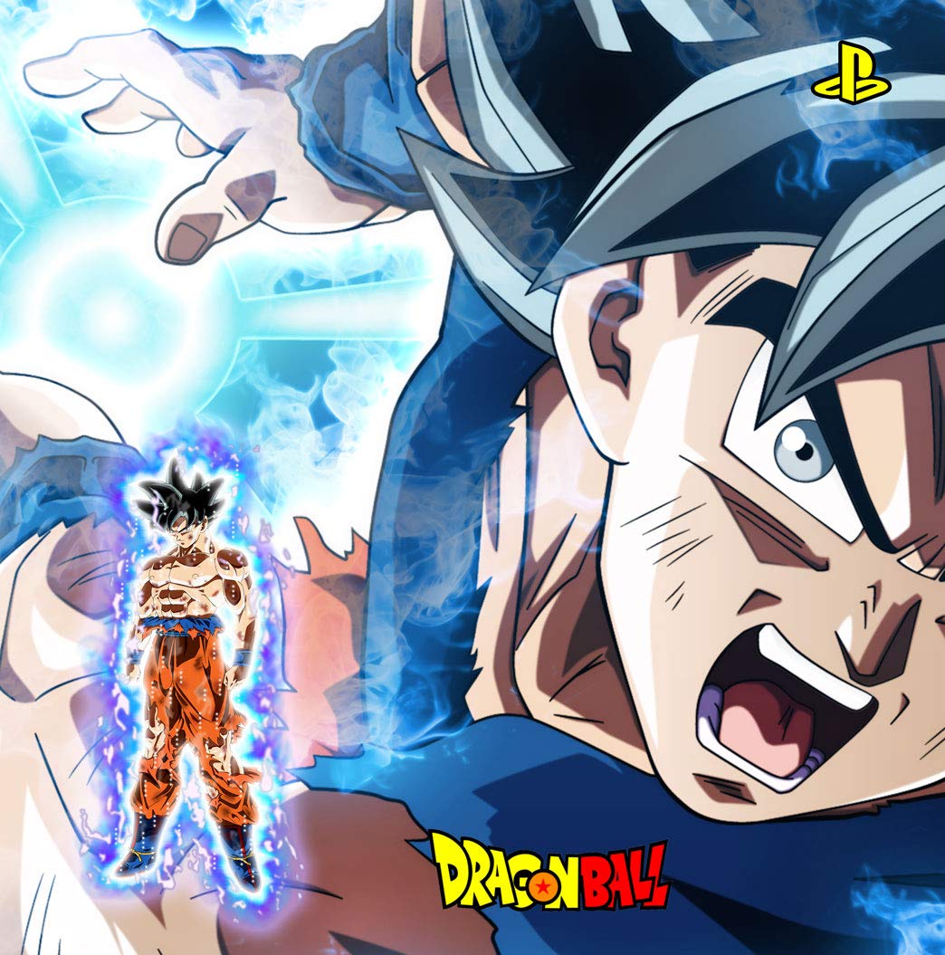1044x1055 Skin Ps4 PRO GOKU ULTRA INSTINCT edition DECAL COVER ADESIVA Playstation 4 Slim SONY BUNDLE : Video Games