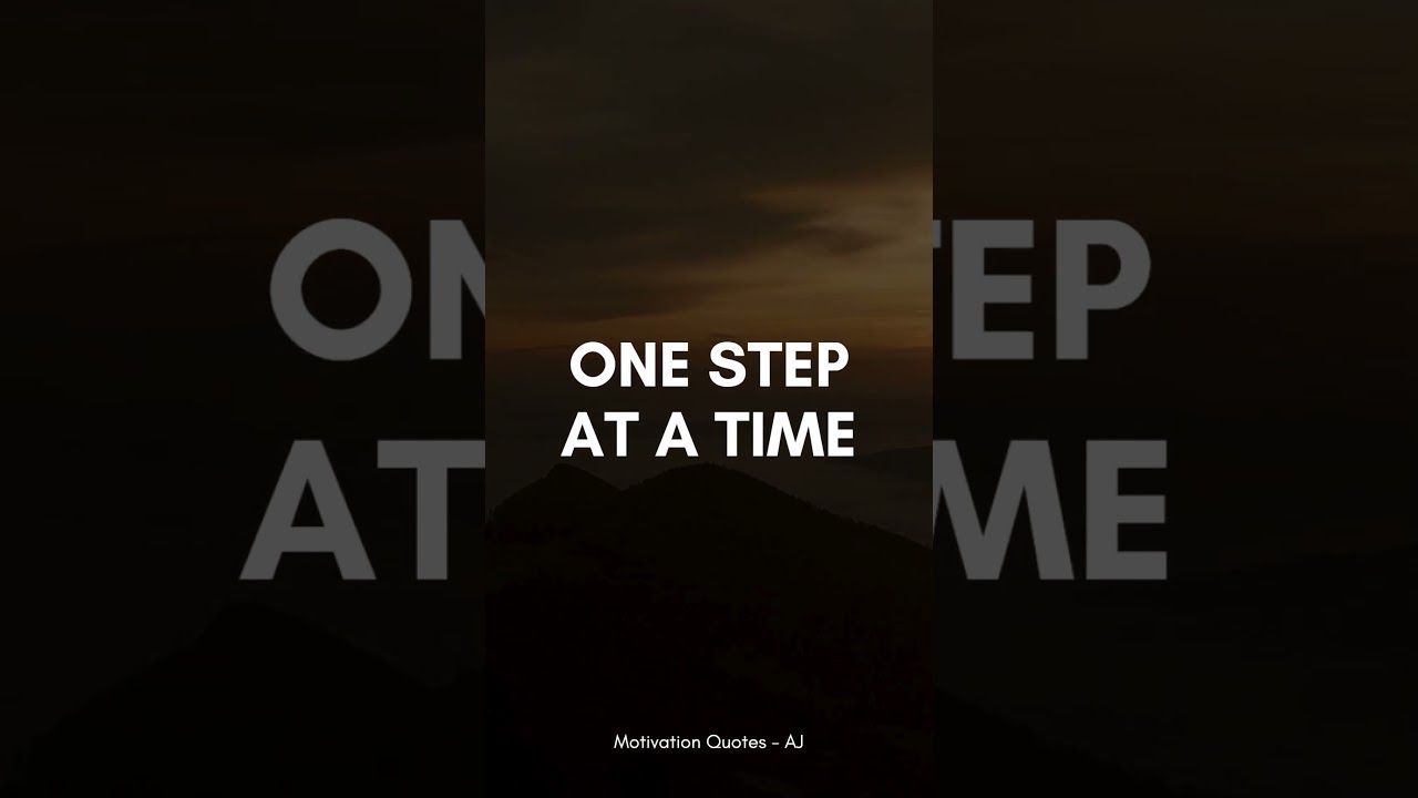 1280x720 One step at a time