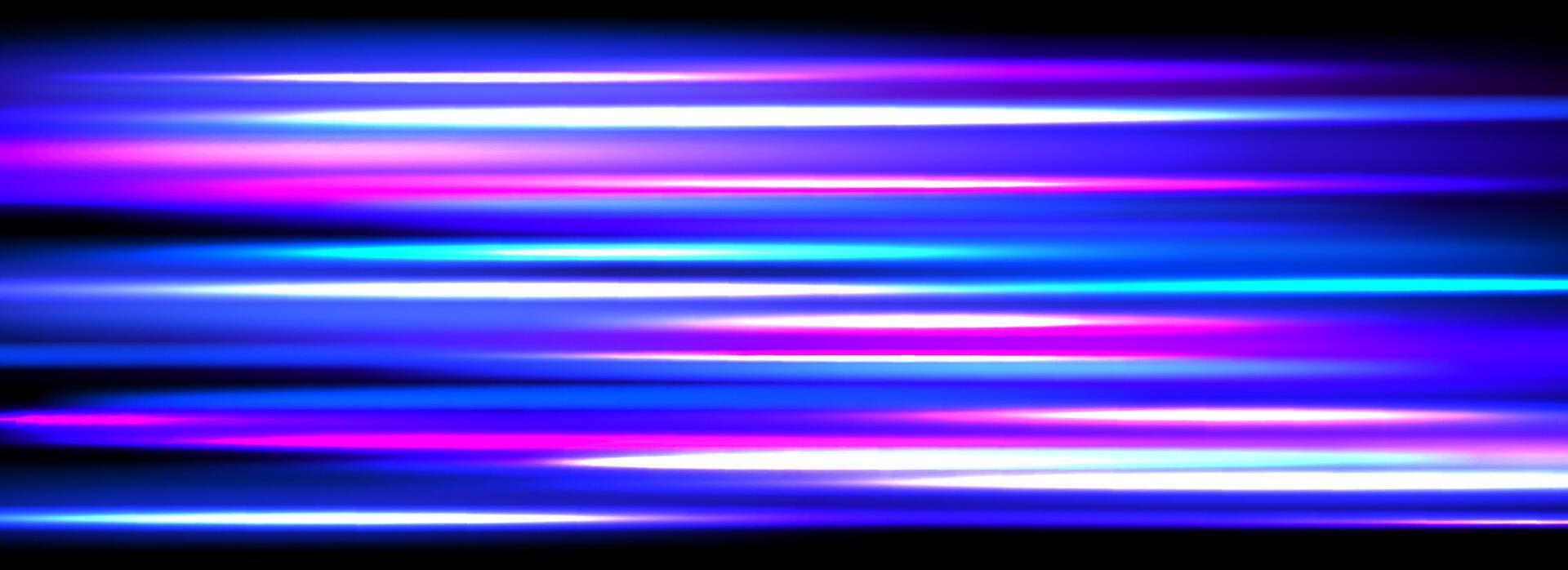 1920x698 Neon glowing horizontal stripes background. Blue pink speed light effect. Magic trail flare lines texture. Luminous laser beams and rays wallpaper design. Sparkling neon streaks backdrop