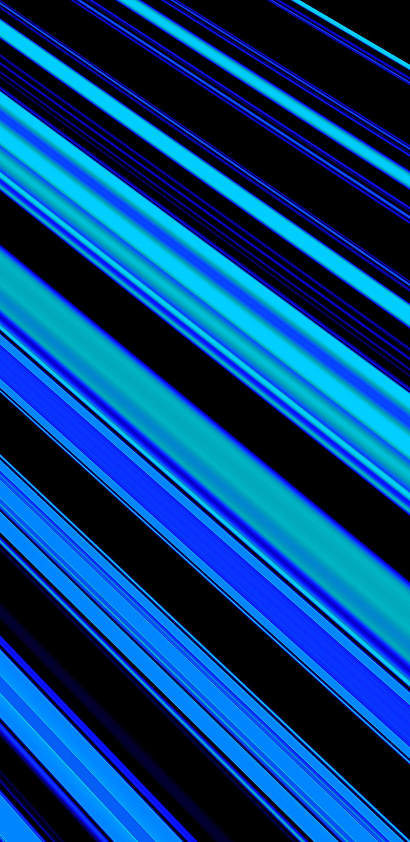 800x1644 Neon blue stripe, dark, blue, lines, abstract, abstraction, neon, stripes, HD phone wallpaper