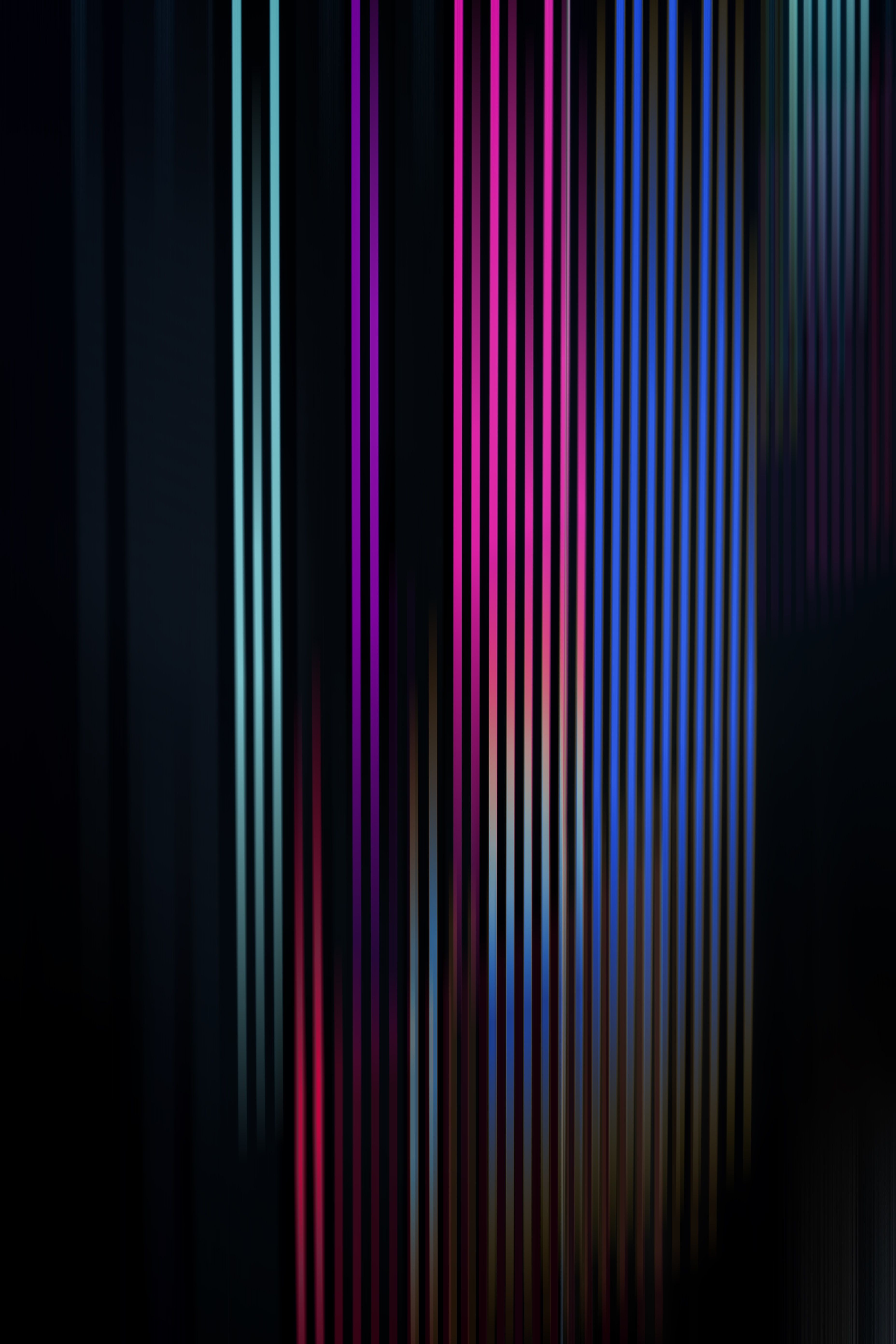 3711x5566 Phone wallpaper: Neon, Streaks, Dark, Lines, Backlight, Illumination, Stripes 134244