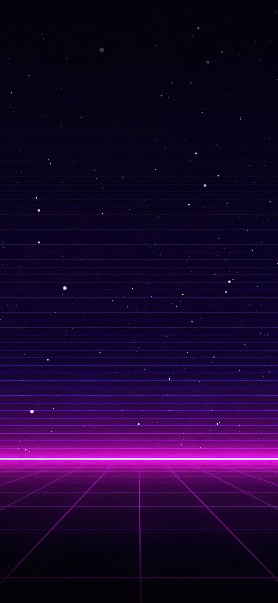 887x1920 Neon Purple iPhone Galaxy Stripes Wallpaper