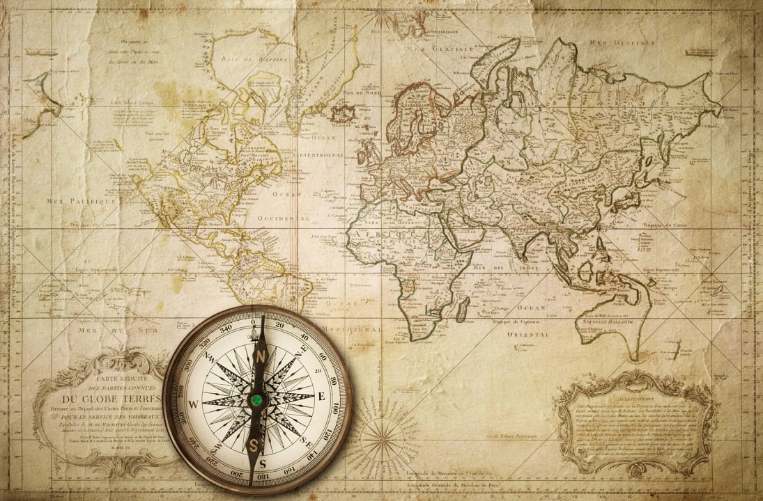 1095x720 Amazing Vintage Map Wallpaper for 2026