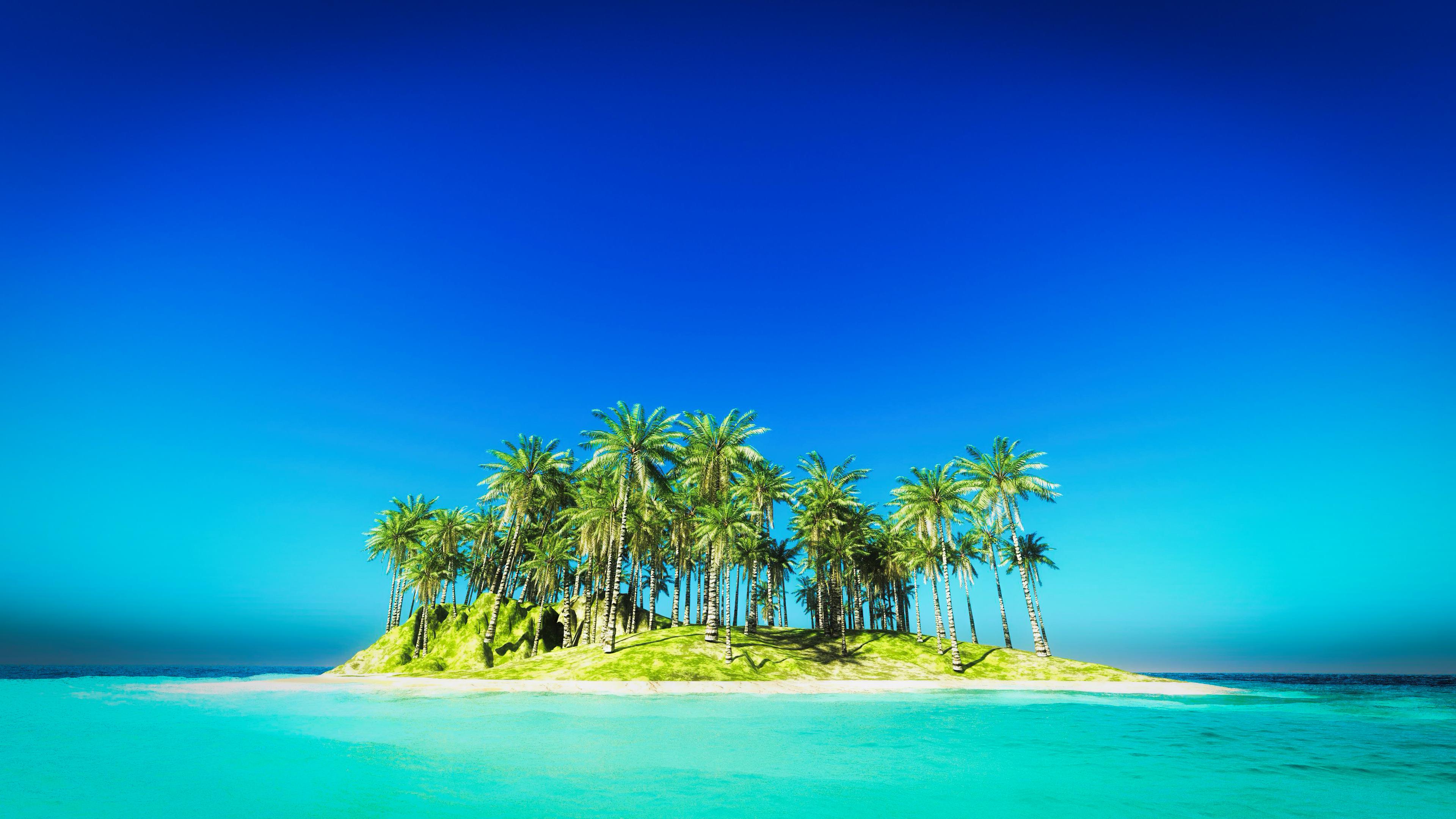3840x2160 Beautiful Island Desktop Wallpaper