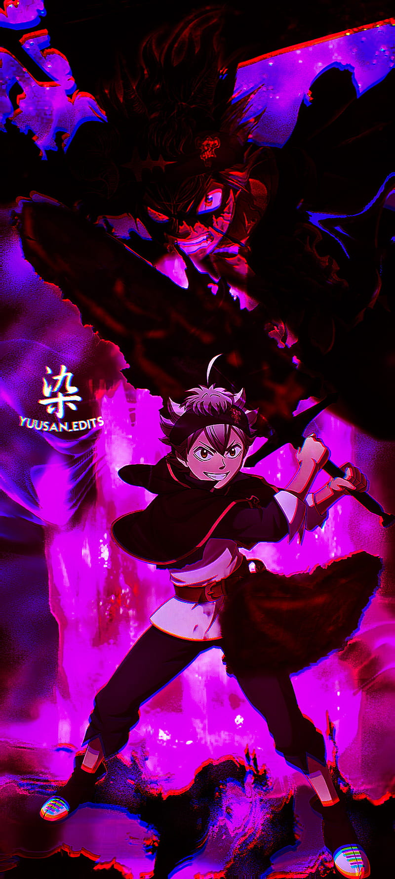 800x1778 Asta Black Clover, dark, 3D, sombrio, HD phone wallpaper
