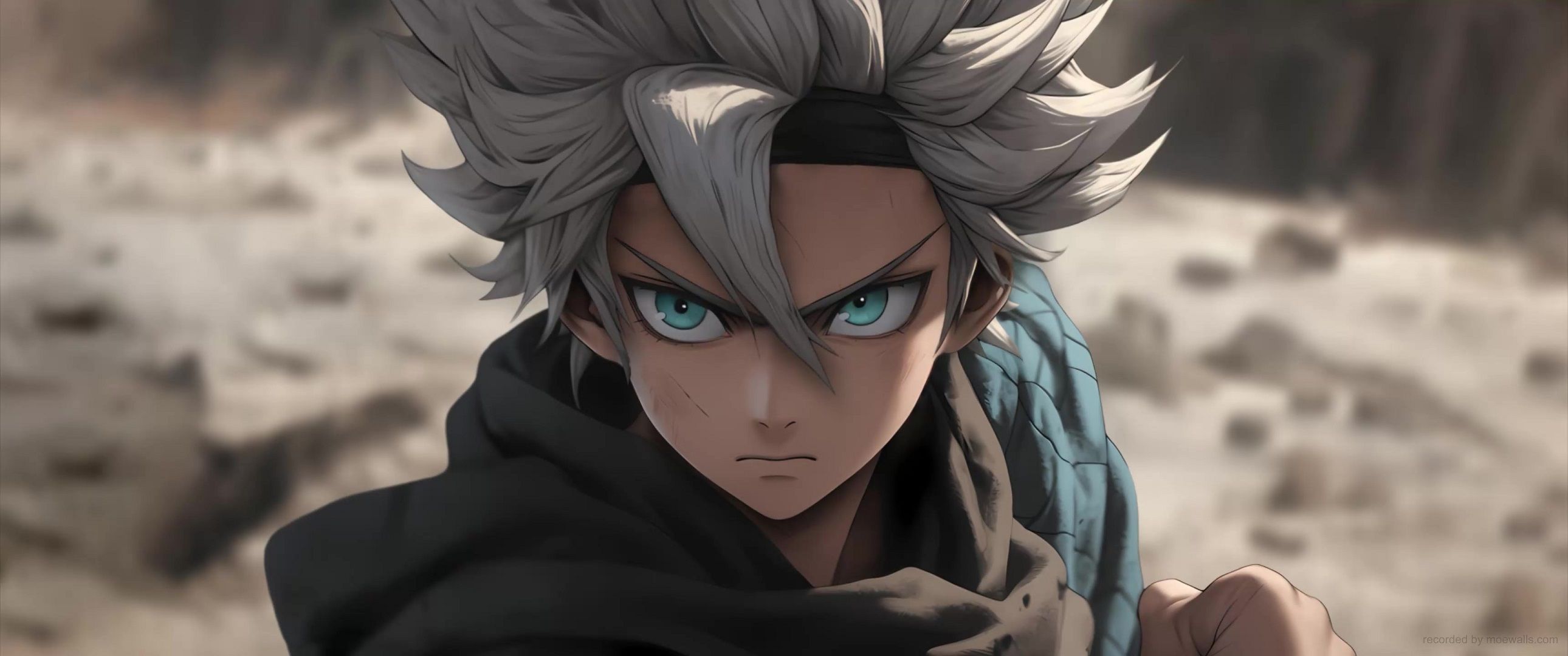 2580x1080 Asta Black Clover Live Wallpaper