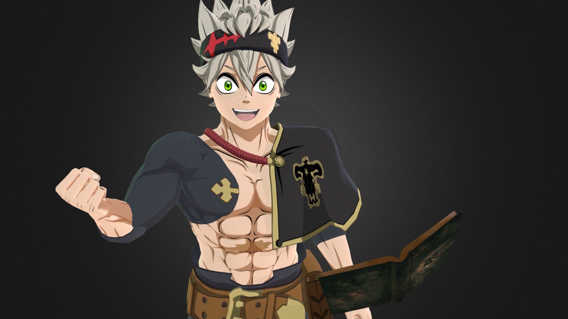 1920x1080 Asta Black Clover model by Ginseven [6a81b77]