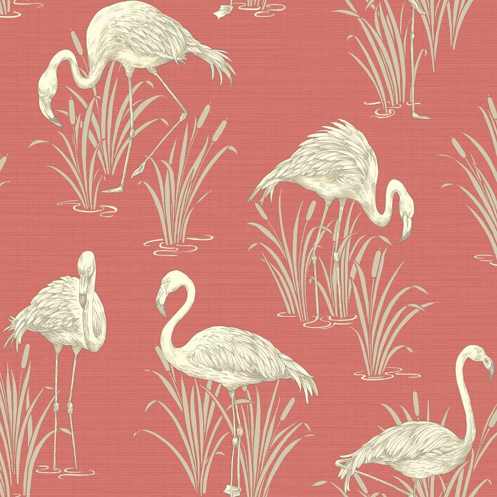 1000x1000 NEW ARTHOUSE VINTAGE LAGOON TRADITIONAL ORIENTAL FLAMINGO TEXTURED