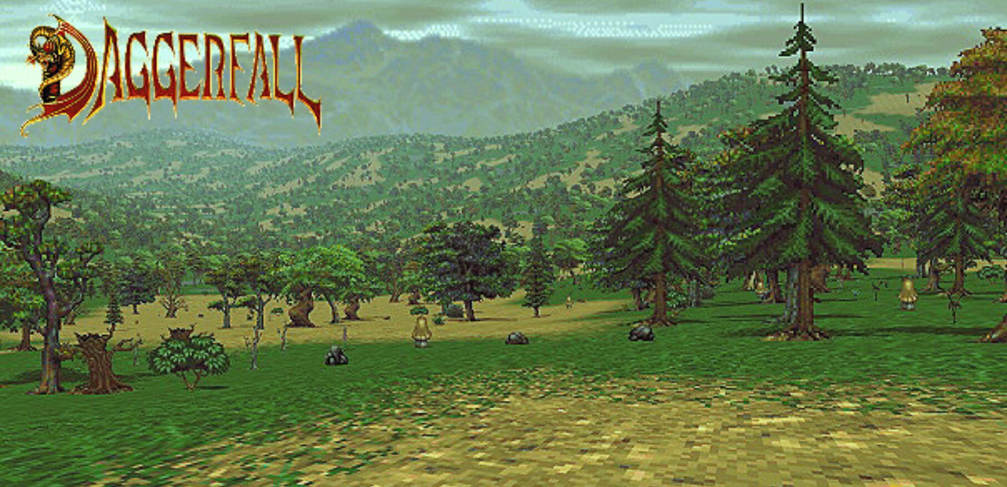 2028x981 Any Love For The Elder Scrolls: Daggerfall, In All Of Its Low Res Glory? Made With Google Image And Procreate