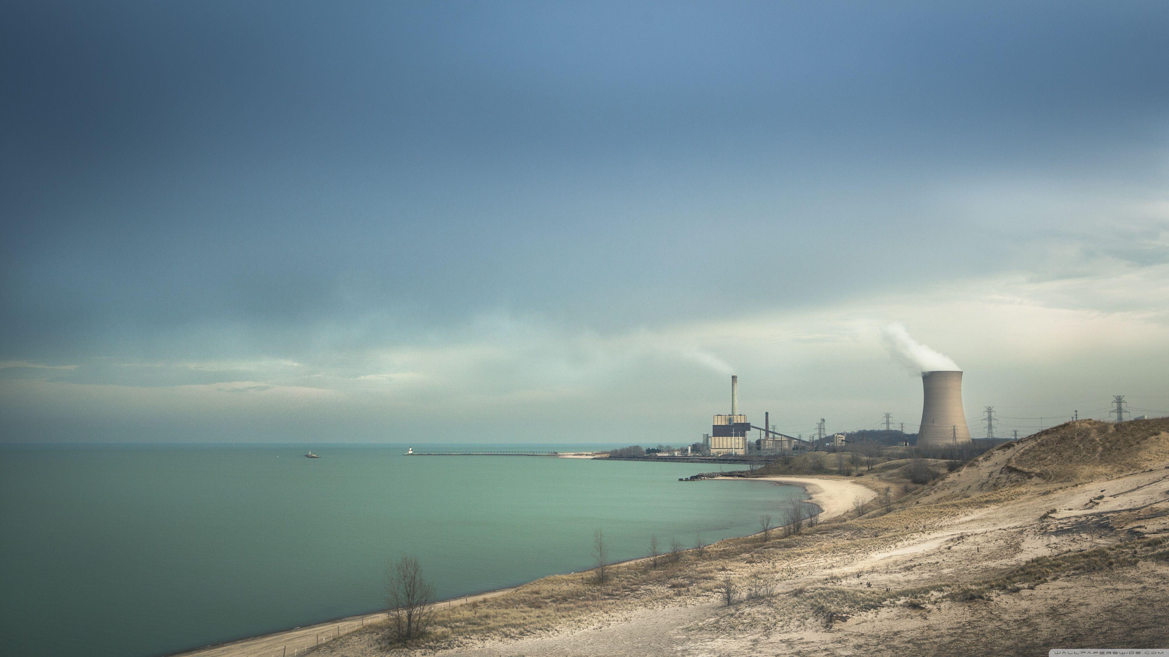 3840x2160 Lake Michigan, Industrial Area Ultra HD Desktop Background Wallpaper for 4K UHD TV : Widescreen & UltraWide Desktop & Laptop : Tablet